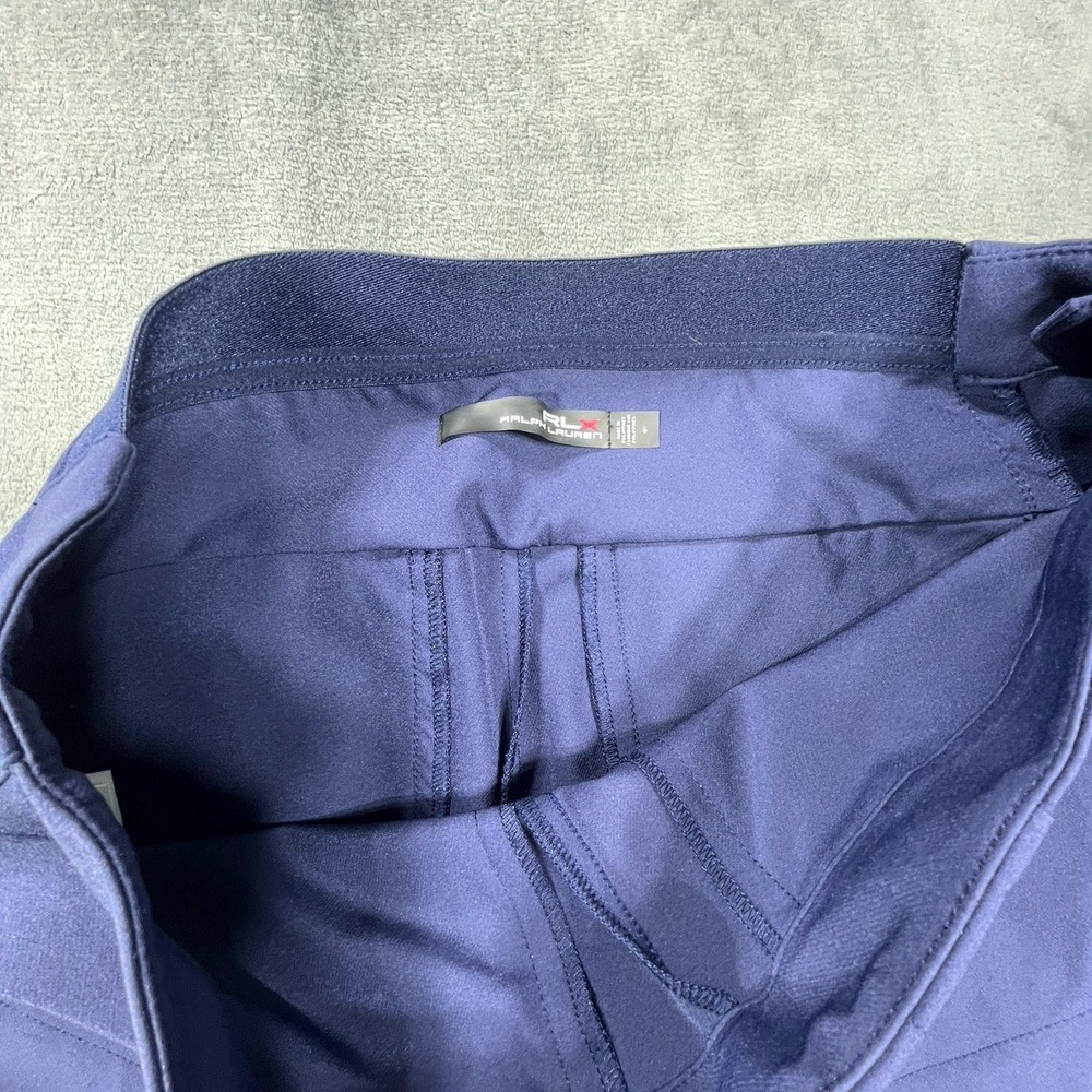RLX Ralph Lauren Pants Womens Size 6 Royal Blue Eagle Stretch Golf Pants Wicking - Picture 3 of 10